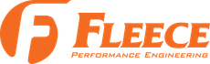 An orange and white logo for fleece performance engineering