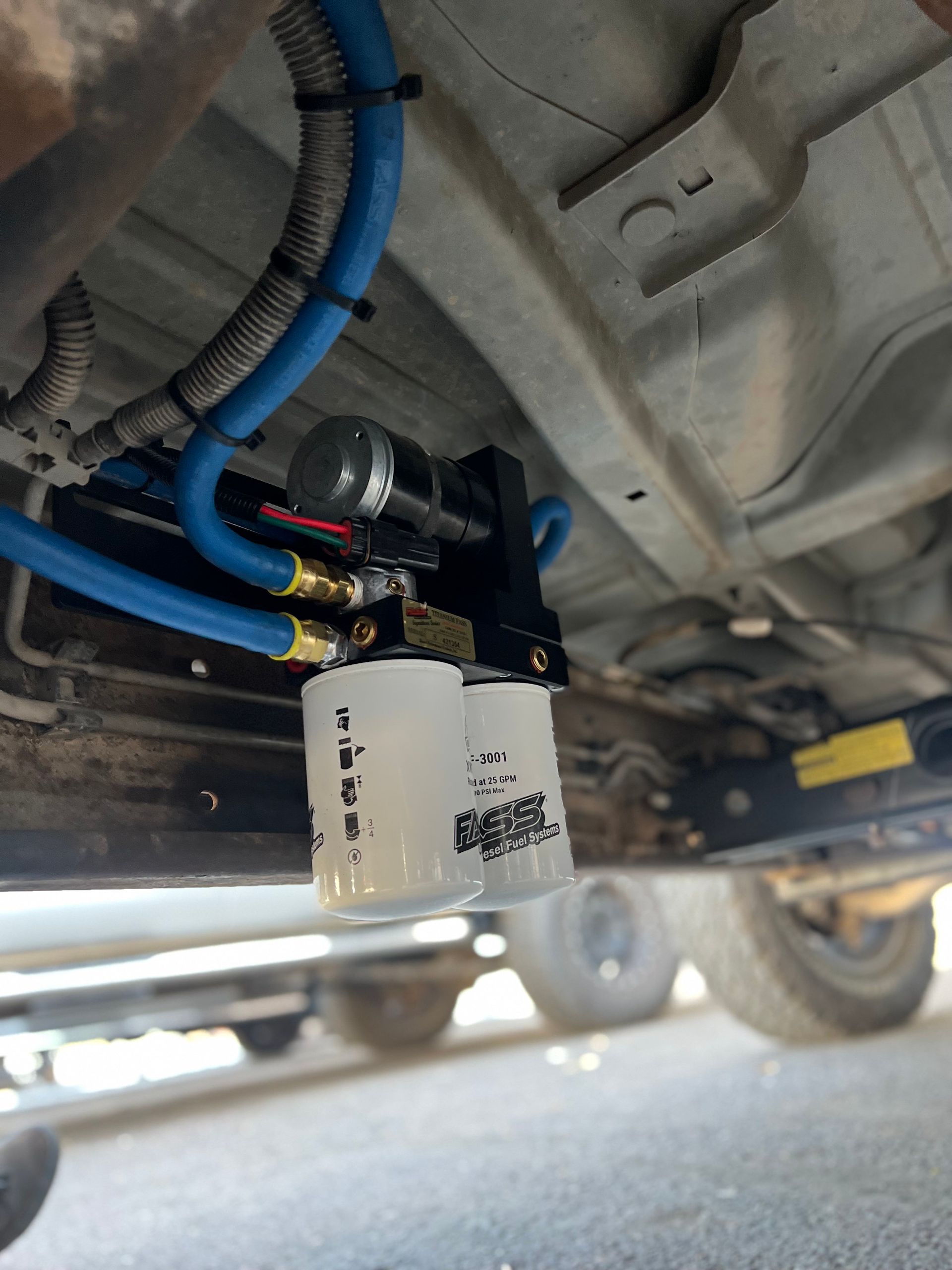 A close up of a car with a filter attached to it.