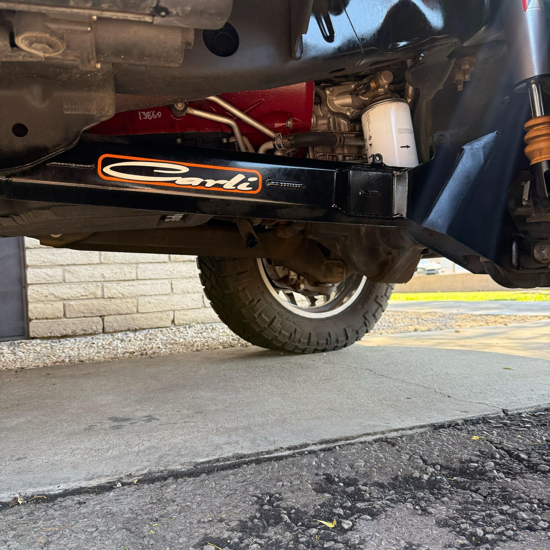 A car with a sticker that says carl on it