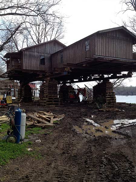 Building Shoring and Support — Brandon, MS — Means House Moving Inc.