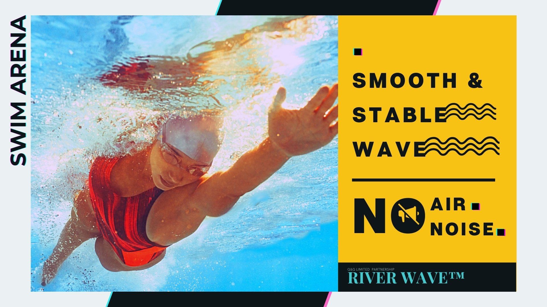 smooth and stable counter current wave for swim spa, เครื่องว่ายน้ำทวนกระแสที่ทำให้ว่ายน้ำได้ดี