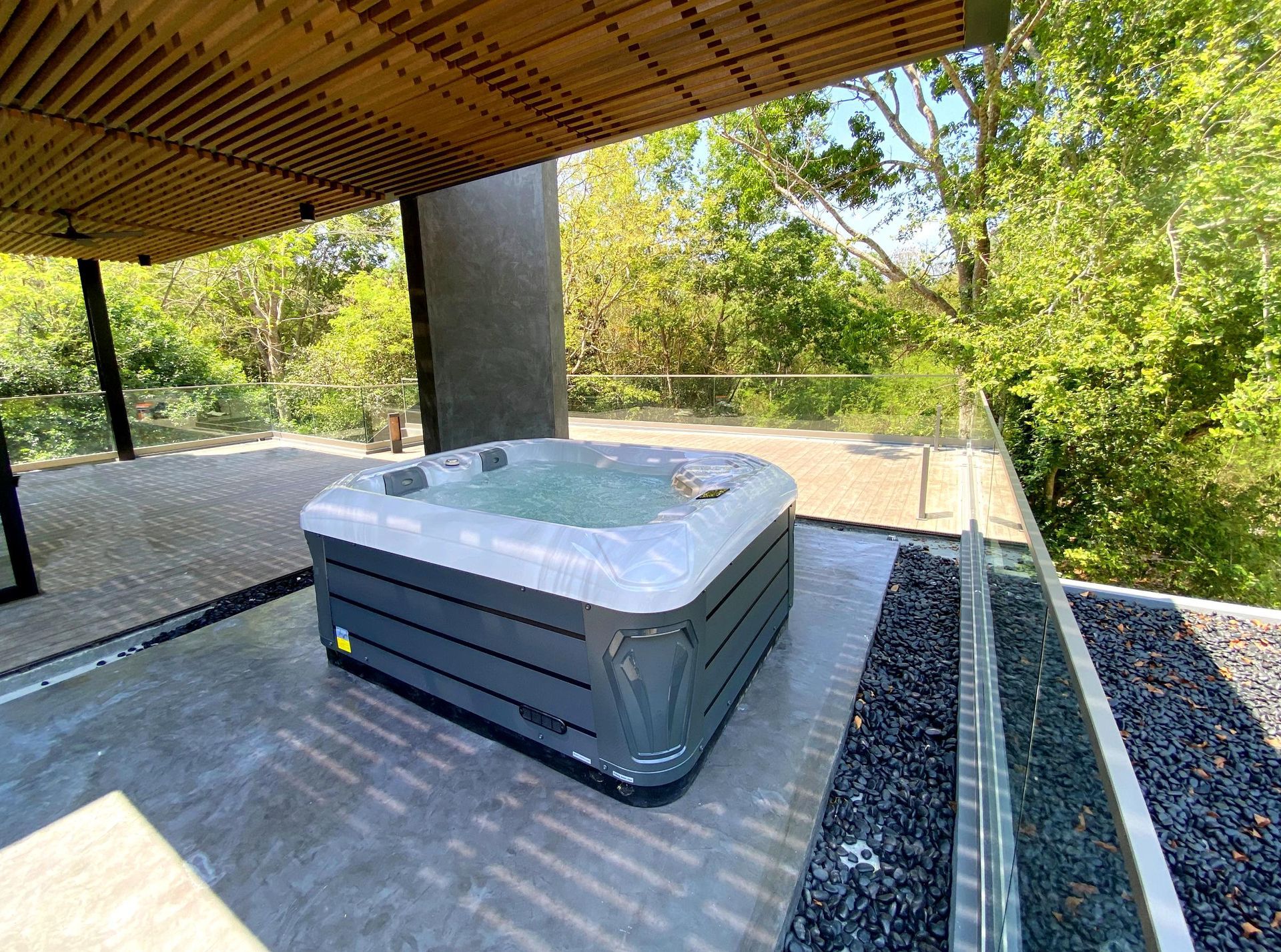 Acrylic Hot tub Size for 2 3 Persons l Hydromassage Outdoor Spa