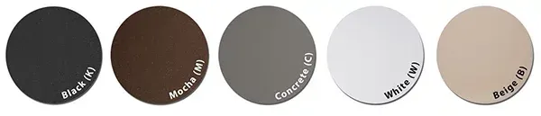 A row of ovals with different colors on them on a white background.