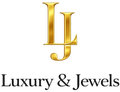Un logo monogramma "LJ" color oro sopra la scritta nera "Luxury & Jewels" su sfondo bianco.