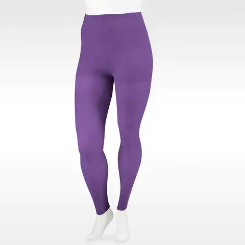 a mannequin is wearing a pair of purple leggings