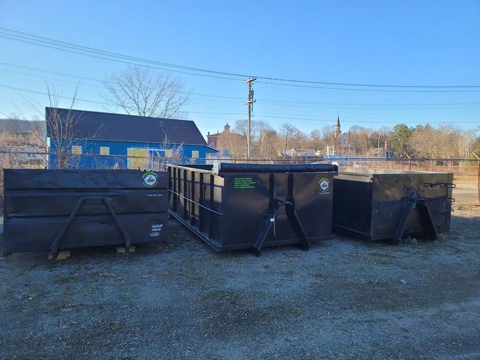 3 dumpsters ready to use