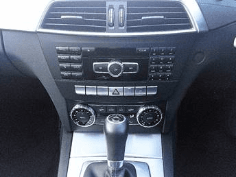 Mercedes-Benz C Class 2.1 4dr interior gear stick and radio view