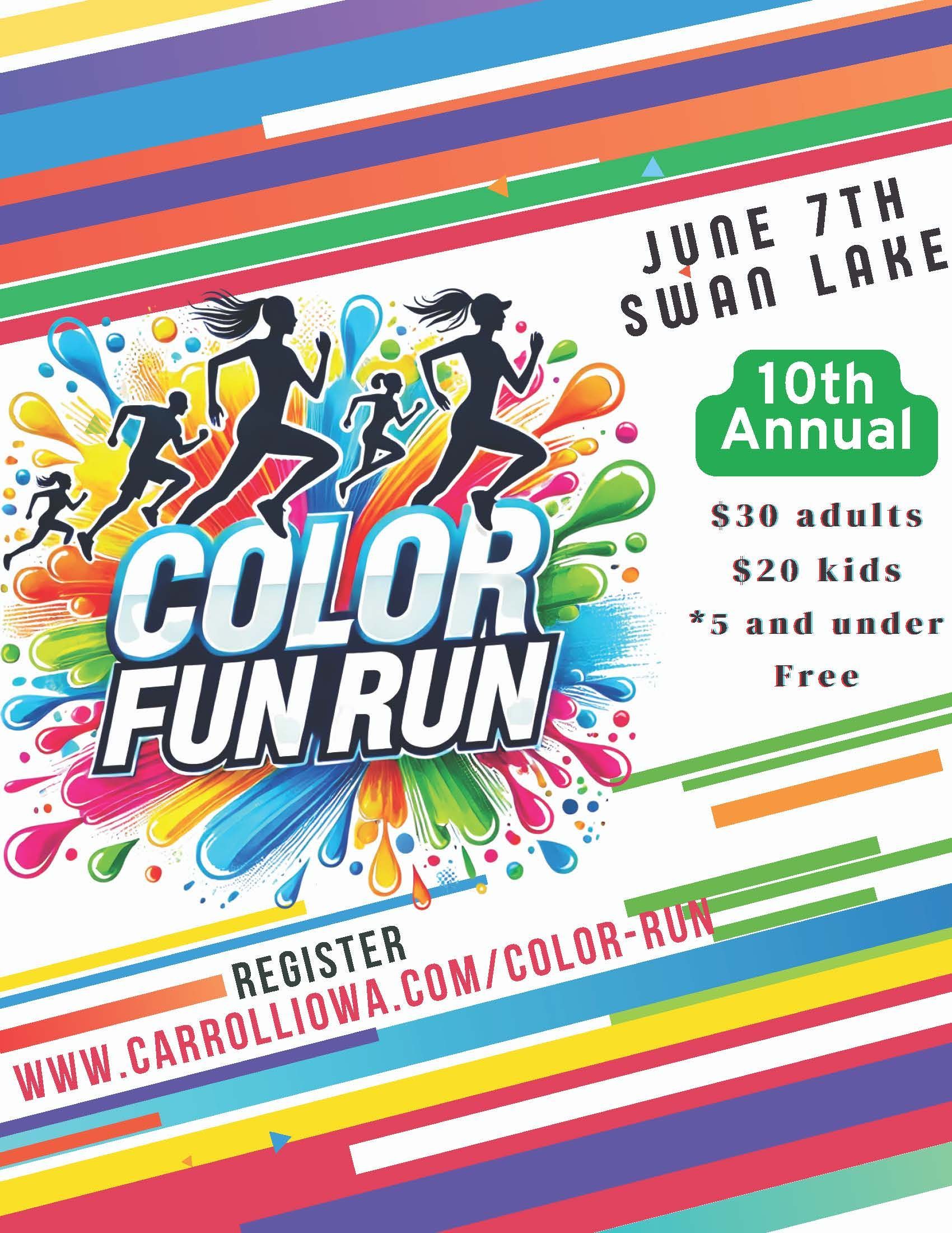 Carroll Chamber of Commerce 2025 Color Fun Run Sponsorship Opportunities