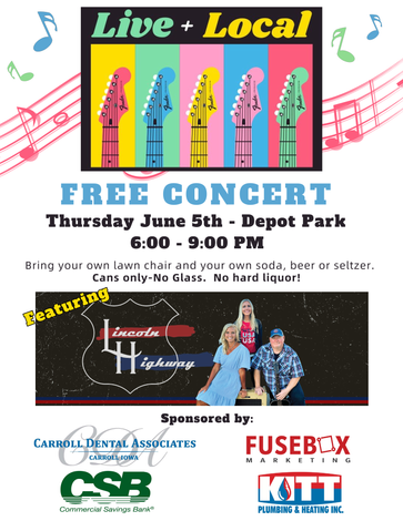 Carroll Chamber of Commerce 2025 Color Fun Run Sponsorship Opportunities