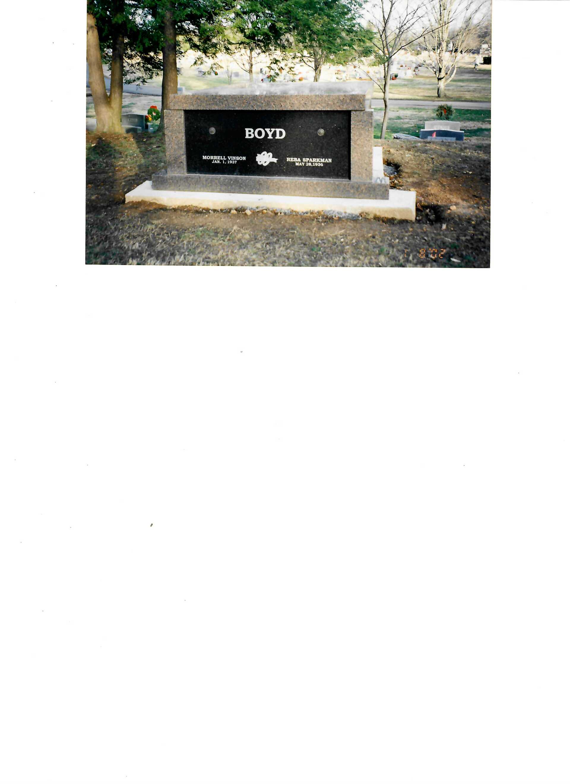 Boyd Stone Grave — Clarksville, TN — Clarksville Memorial Company