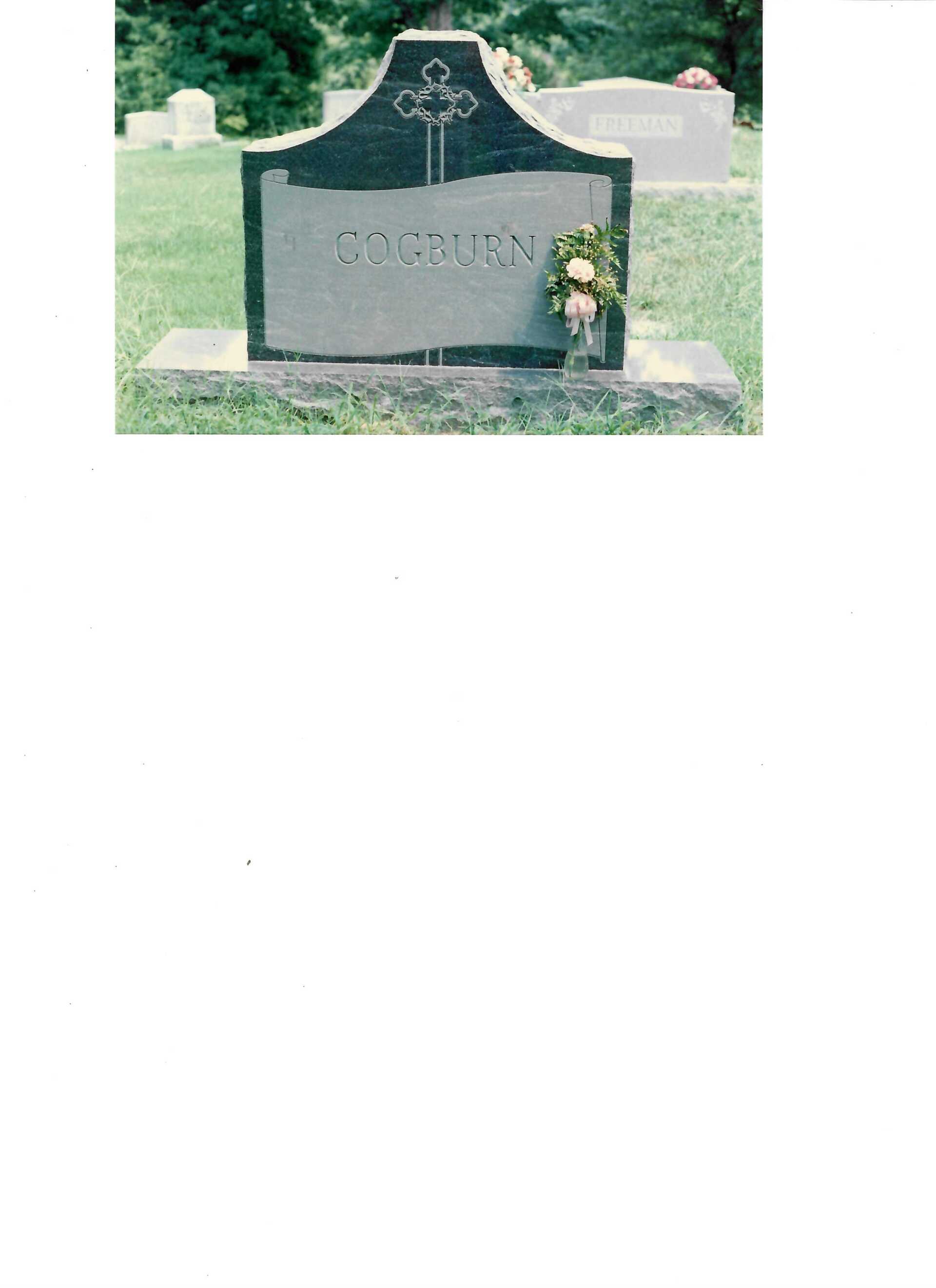 Gogburn Grave — Clarksville, TN — Clarksville Memorial Company