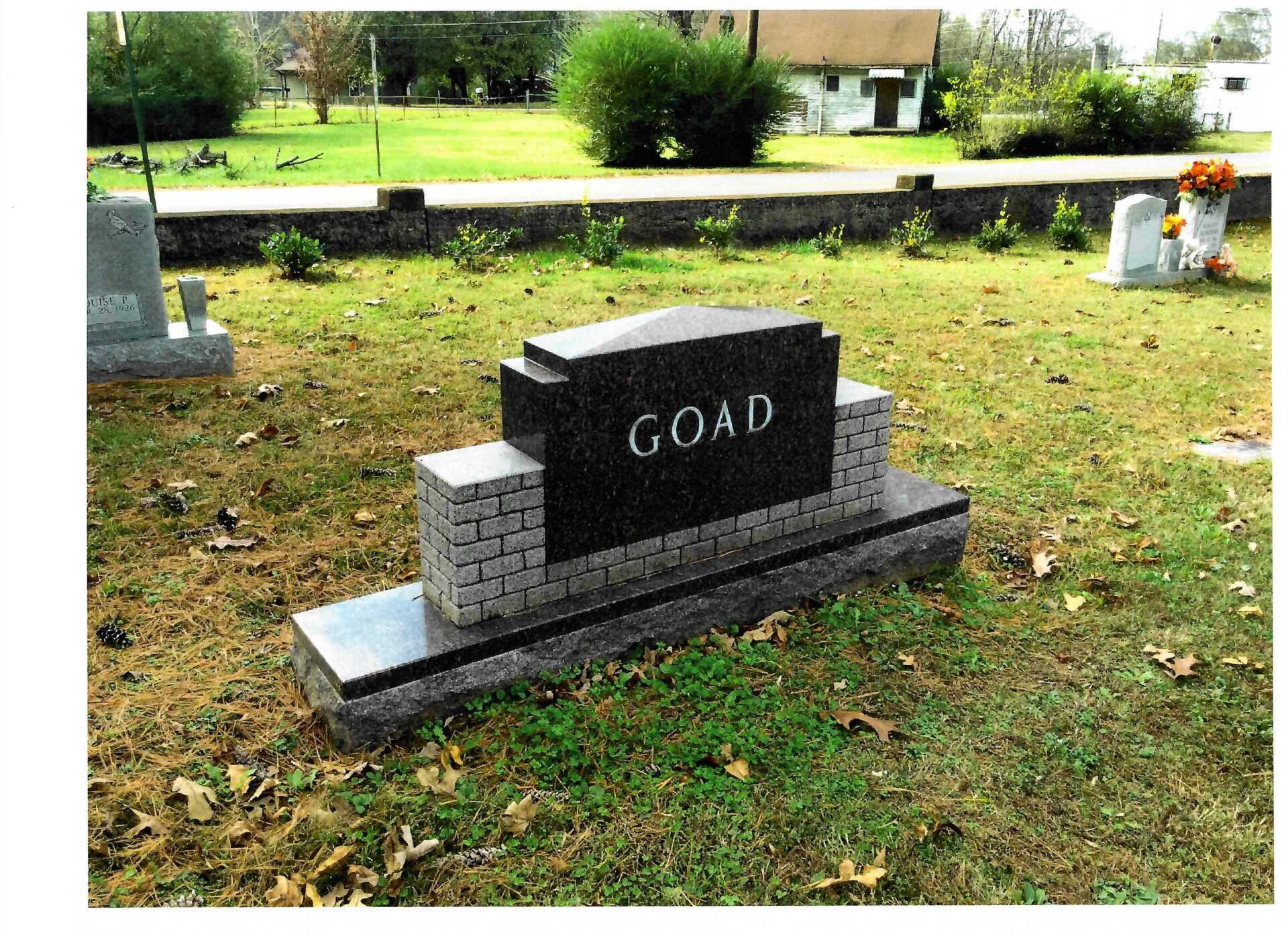 Goad Grave — Clarksville, TN — Clarksville Memorial Company