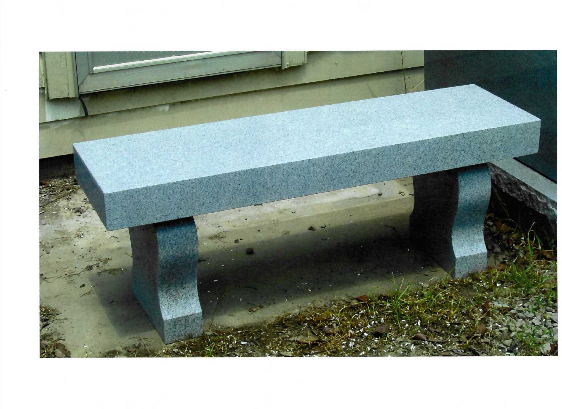Stone Bench — Clarksville, TN — Clarksville Memorial Company