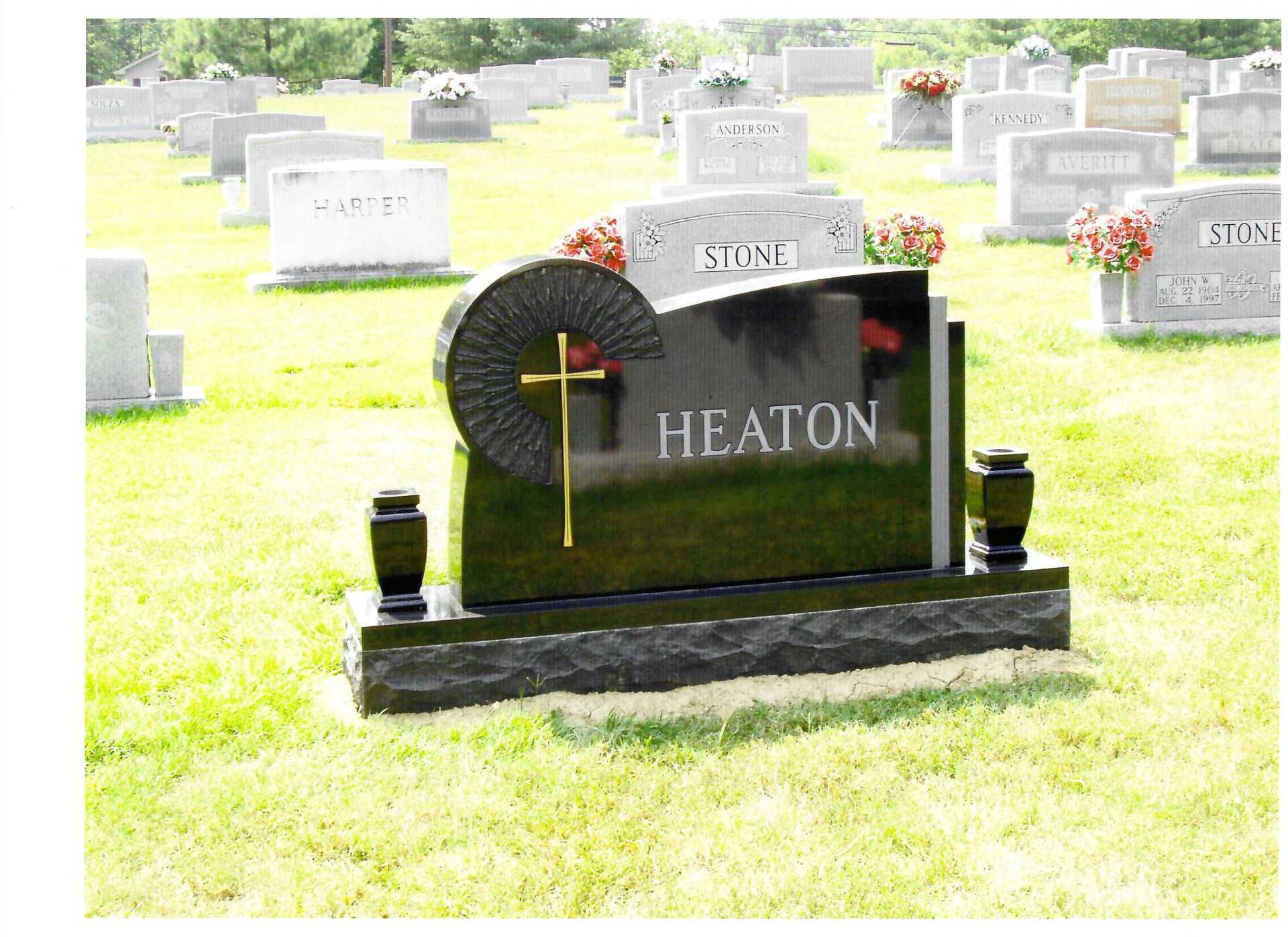 Sample Heaton Stone Grave — Clarksville, TN — Clarksville Memorial Company