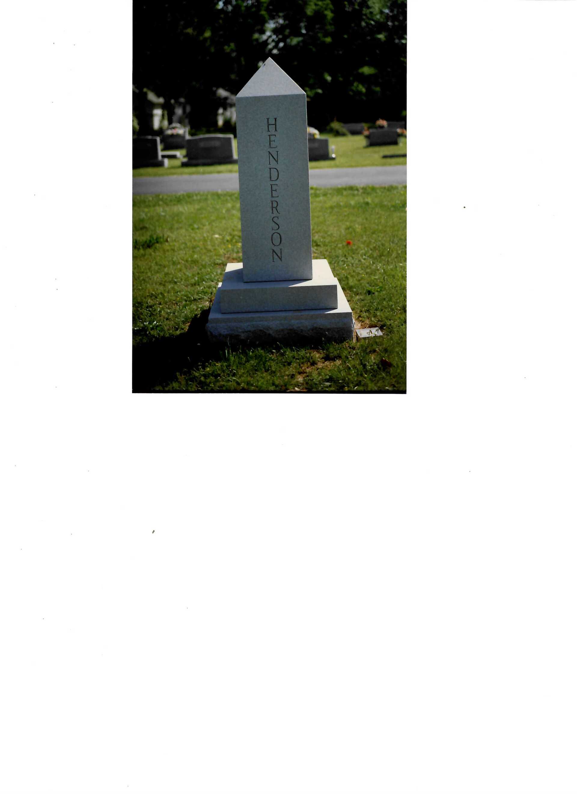 Henderson Stone Grave — Clarksville, TN — Clarksville Memorial Company