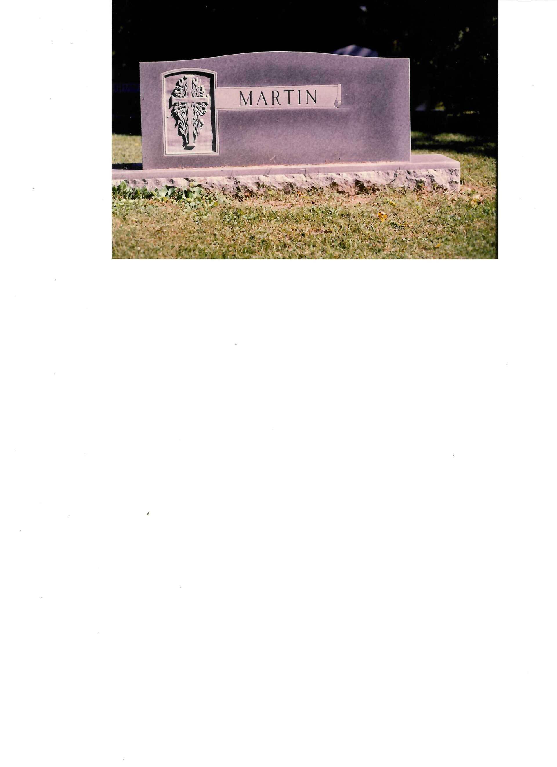 Martin Grave — Clarksville, TN — Clarksville Memorial Company