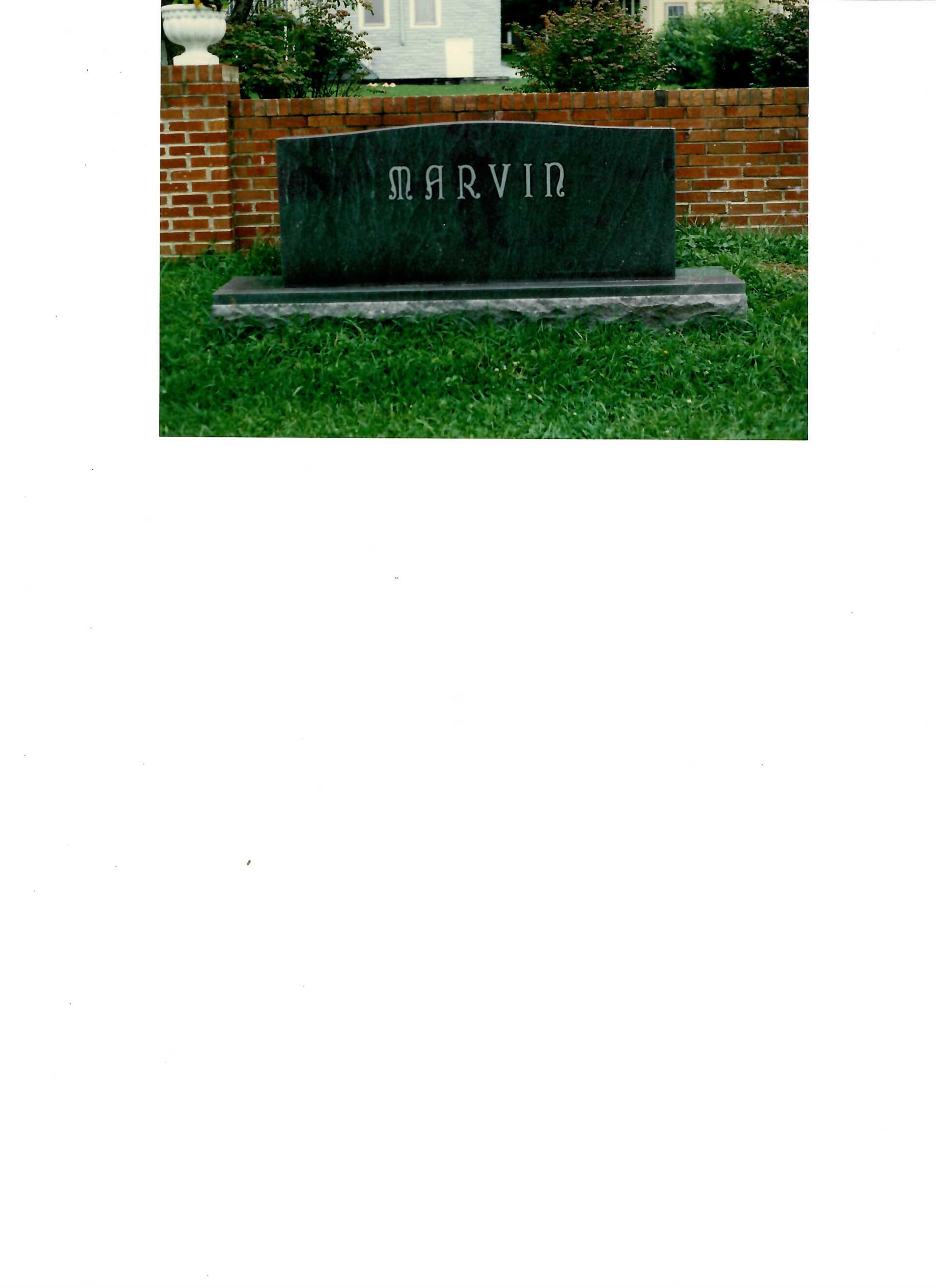 Marvin Grave — Clarksville, TN — Clarksville Memorial Company