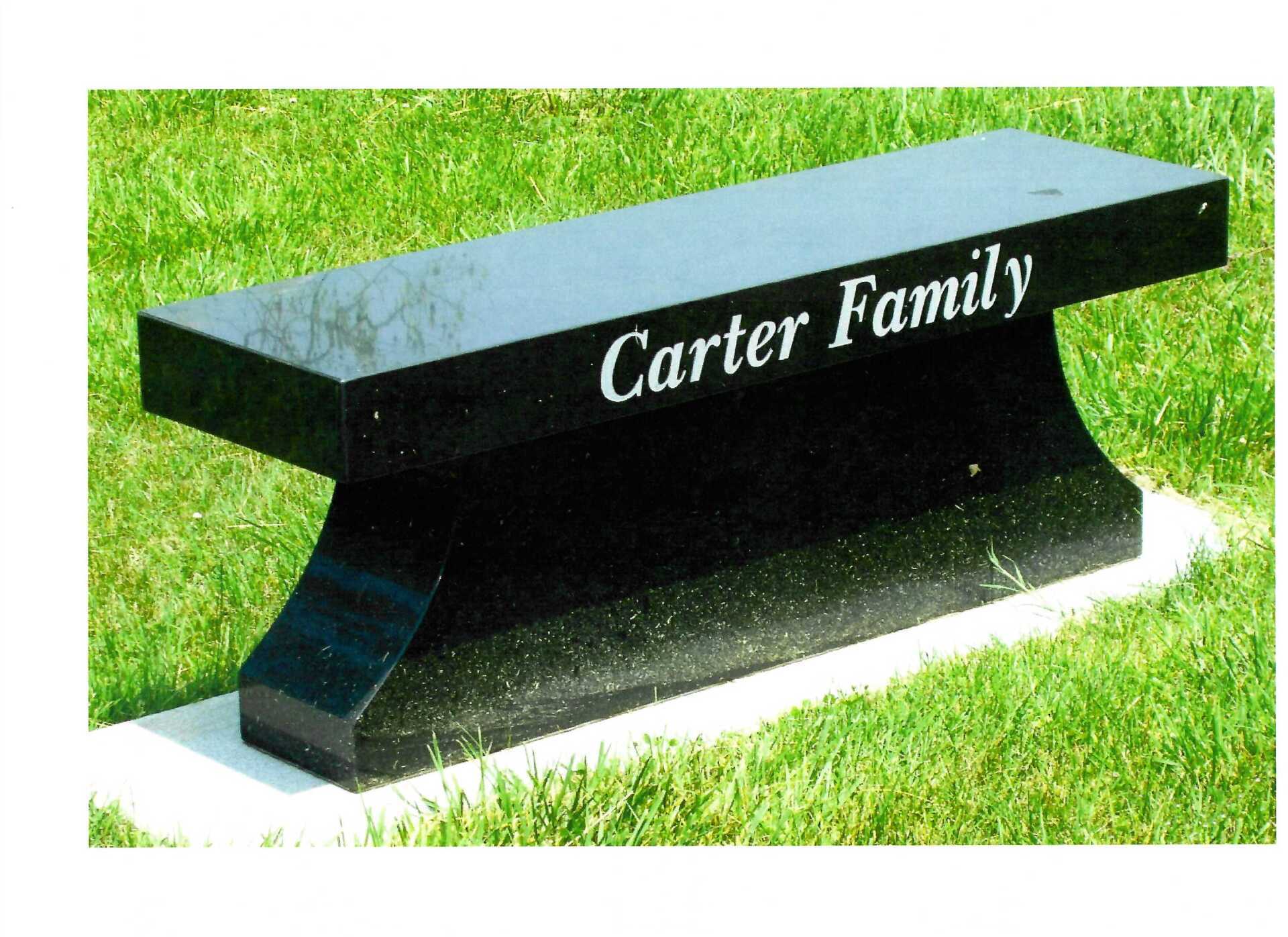 Carter Bench — Clarksville, TN — Clarksville Memorial Company