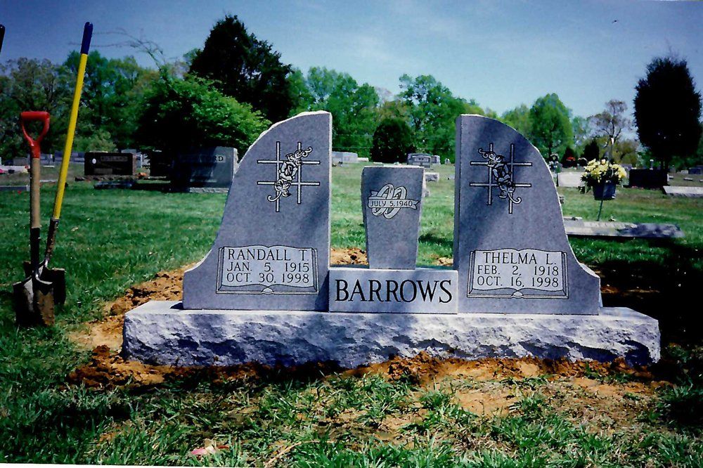 Memorial Curved Stone — Clarksville, TN — Clarksville Memorial Company