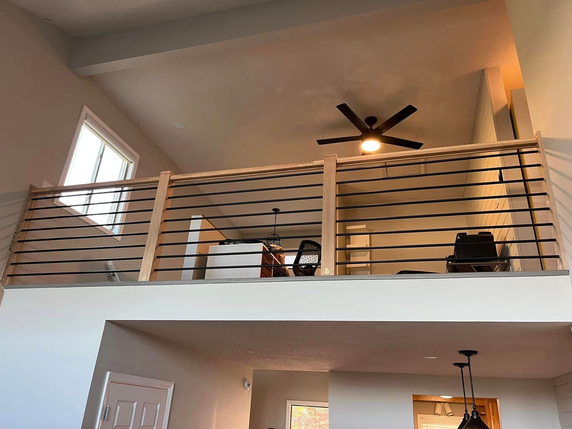 Room with a Balcony and a Ceiling Fan — Westminster, SC — Bryant Remodeling, LLC