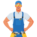 A man in overalls and safety glasses is standing with his hands on his hips.