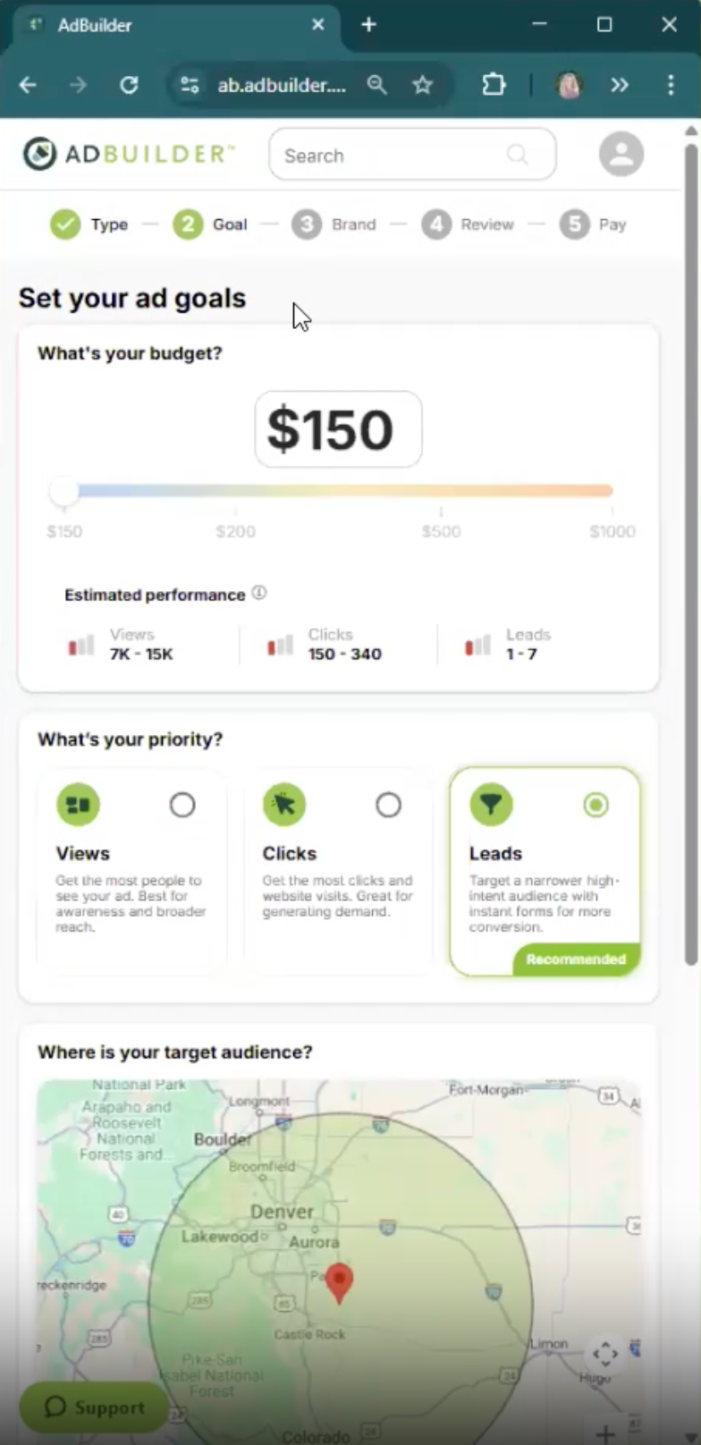 AdBuilder™ | Set Your Goals