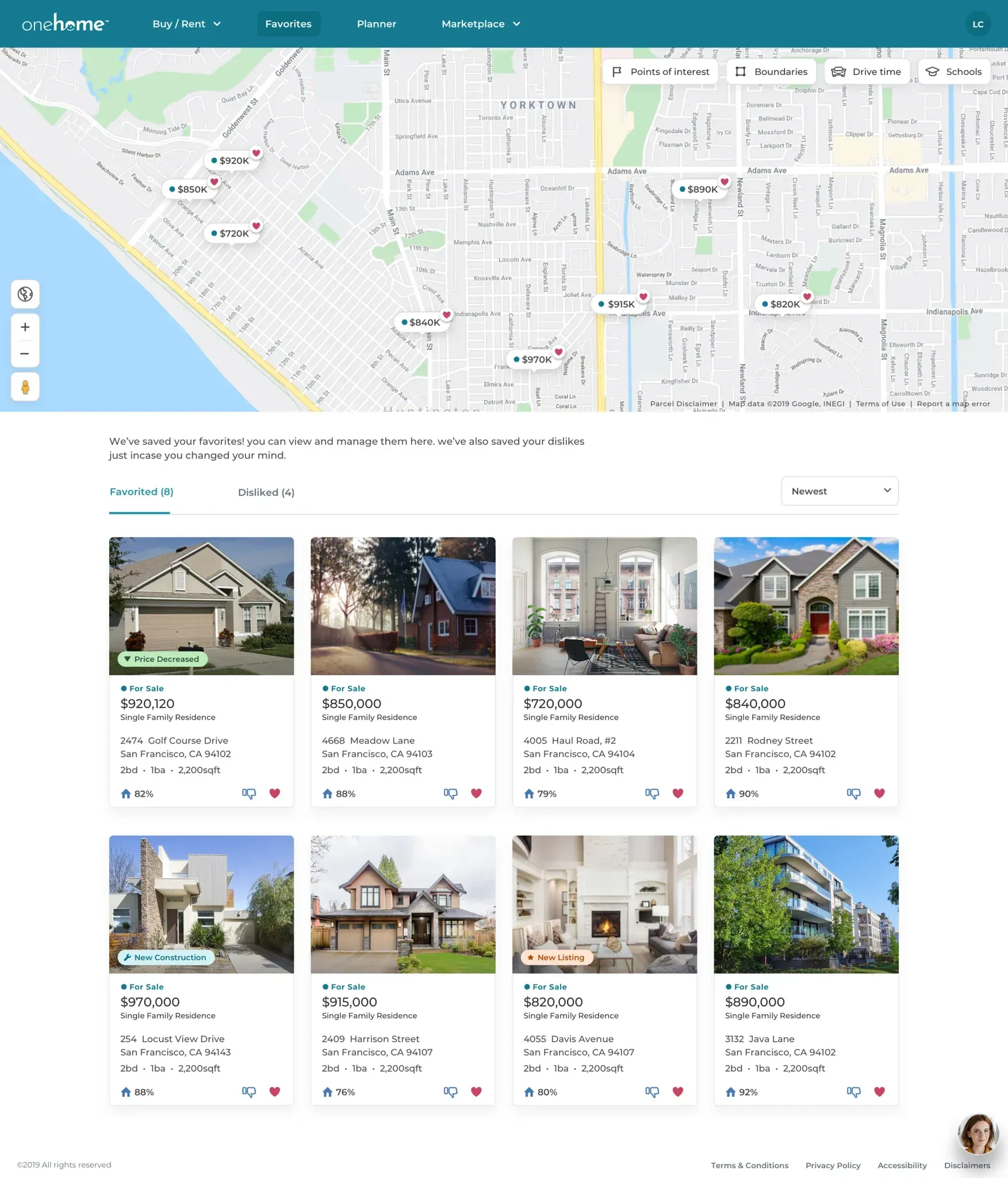 OneHome™ Search Results