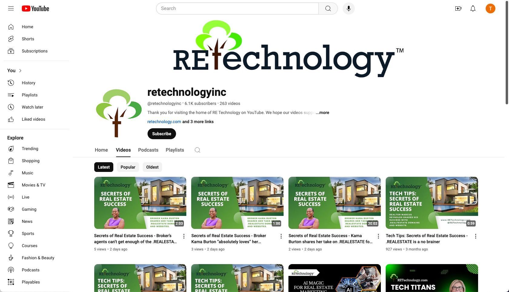 RETechnology™ YouTube Channel