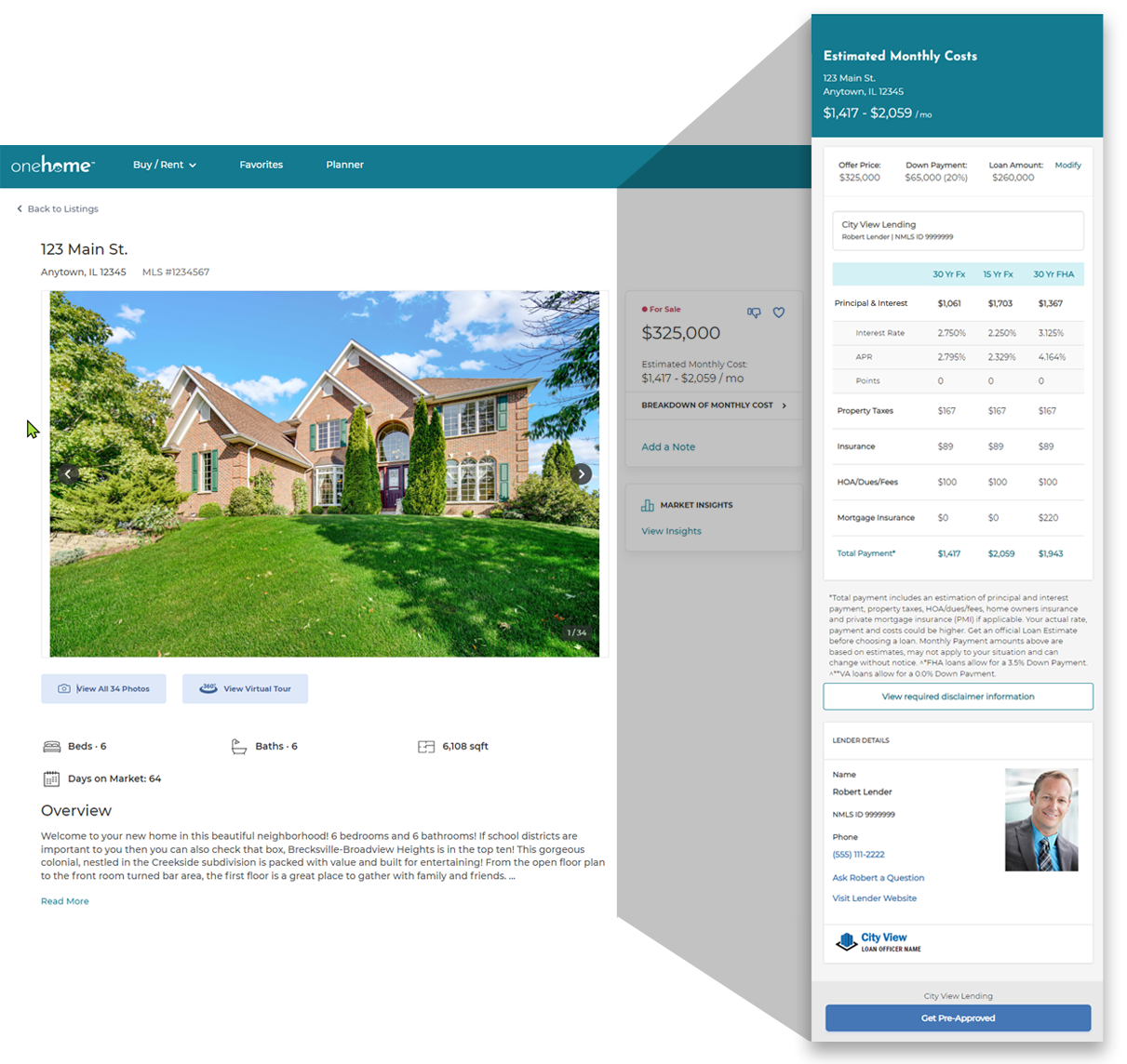 RatePlug Information in OneHome™