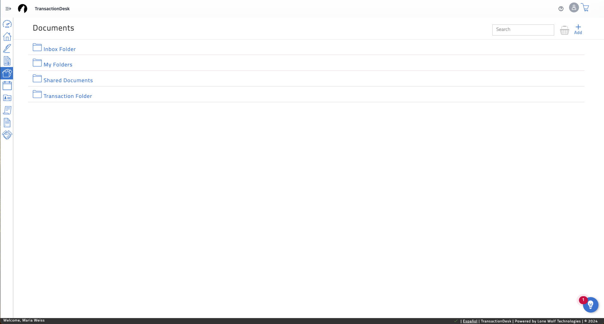 Transaction Desk Document Library
