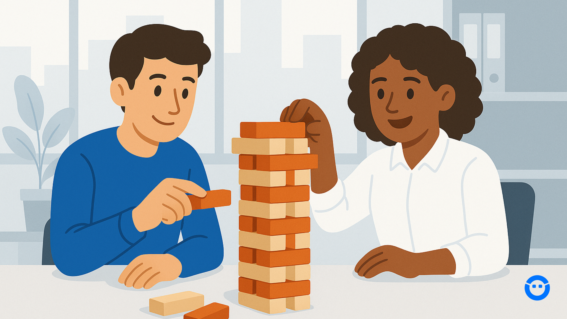 Equipe colaborativa, jogando junto