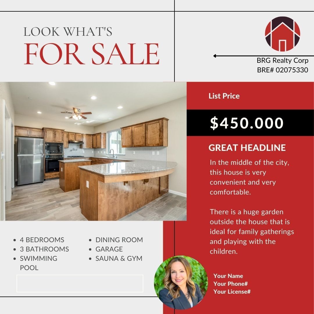 BRG For Sale social media template