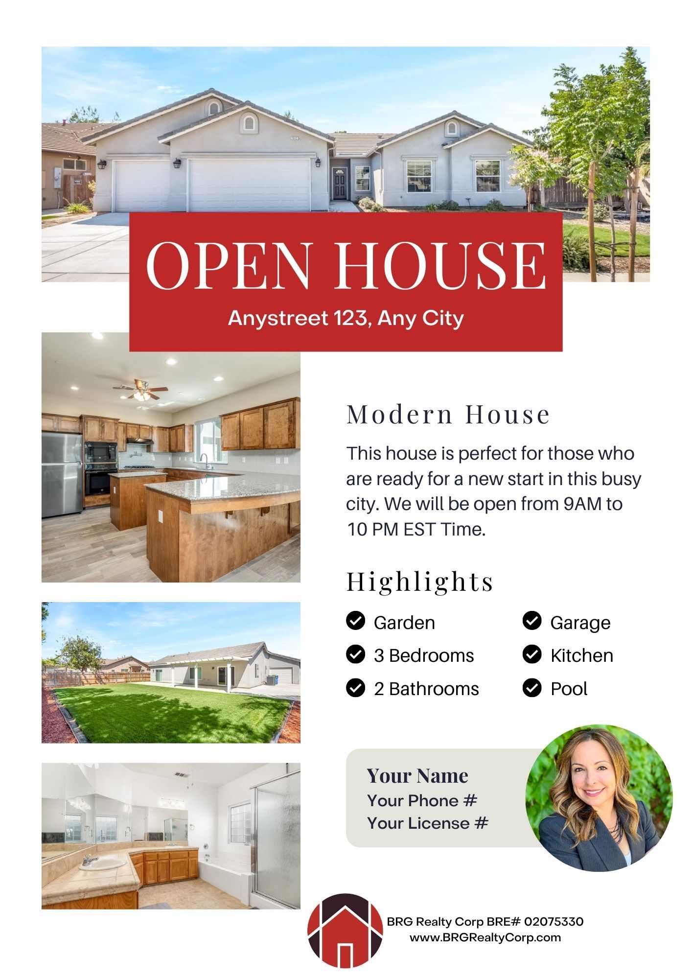 open house template example