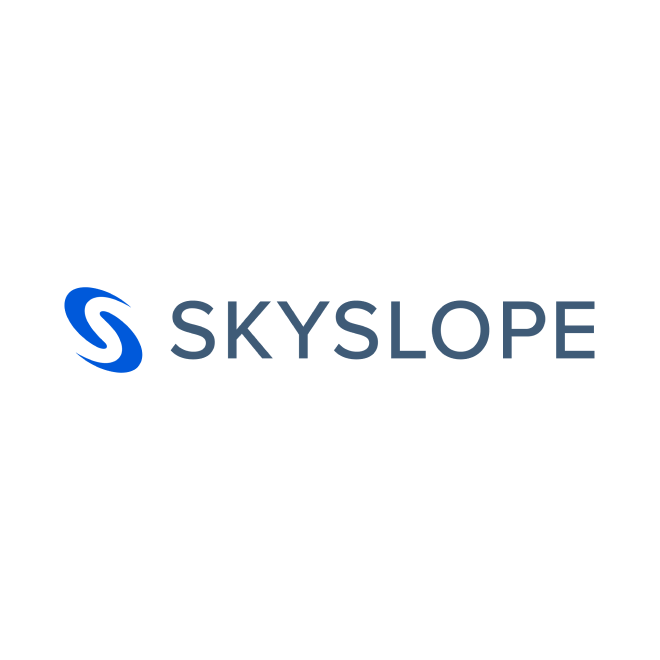 The skyslope logo is blue and white on a white background.