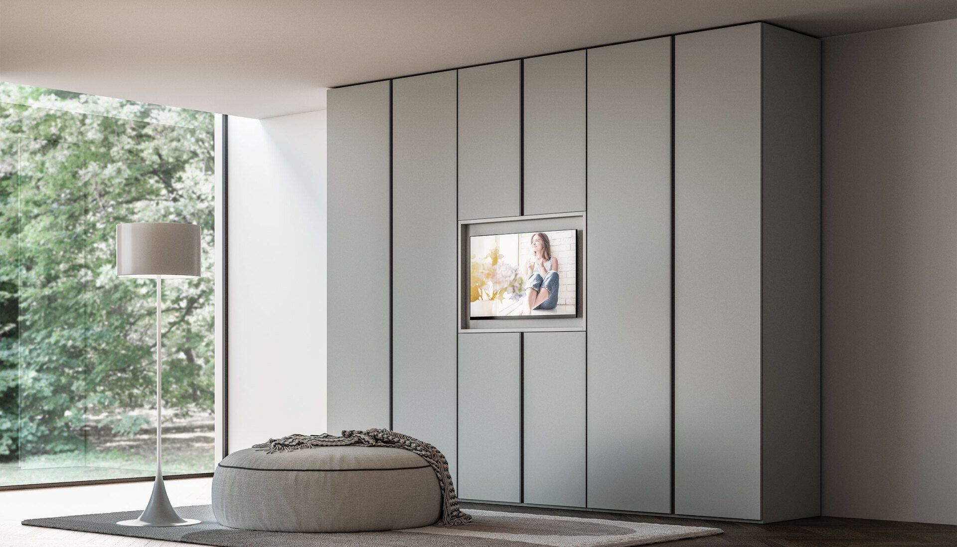 armadio con porta tv