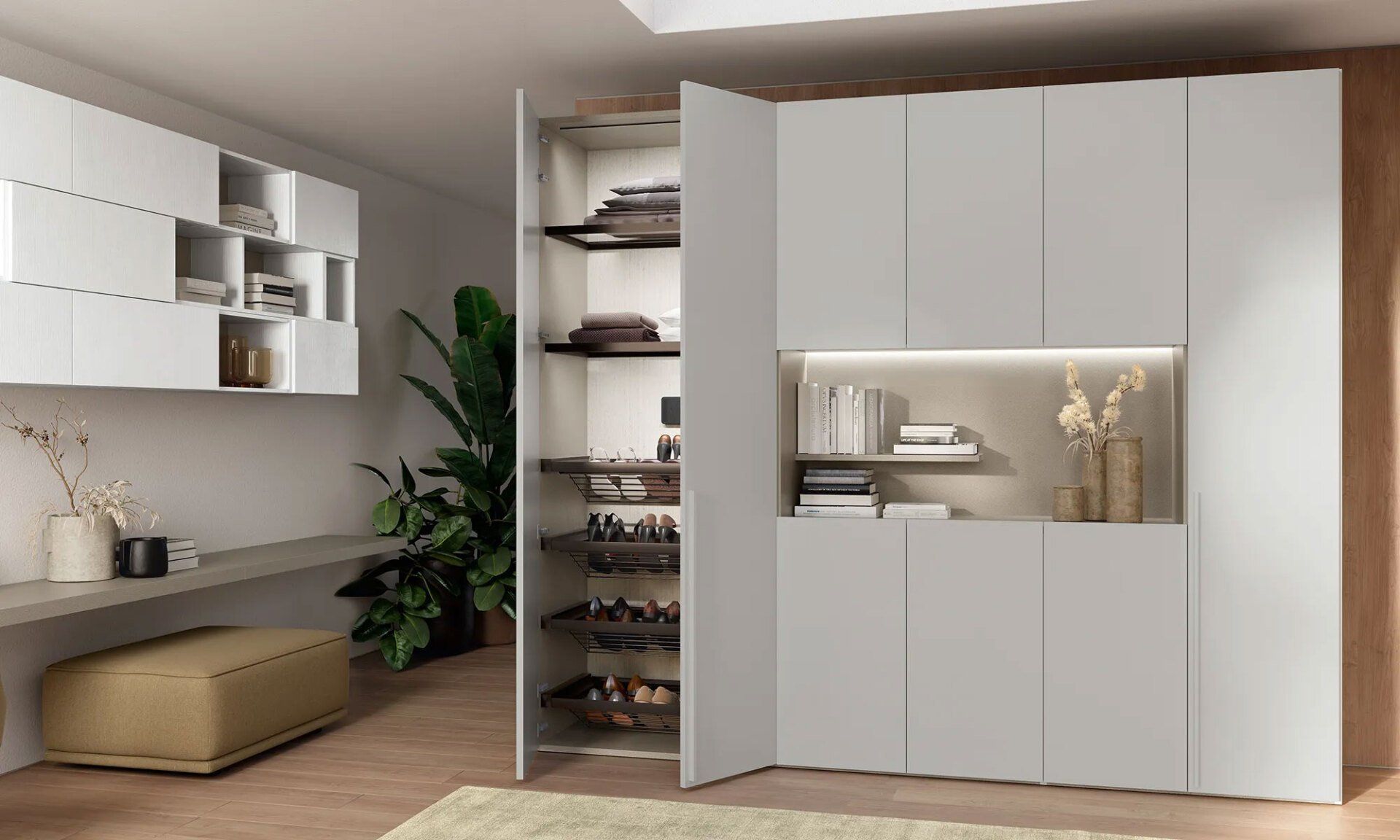 guardaroba con scarpiera