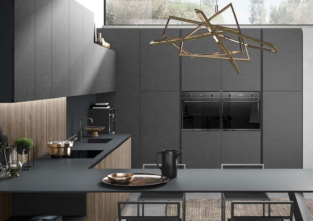 cucina componibile con penisola