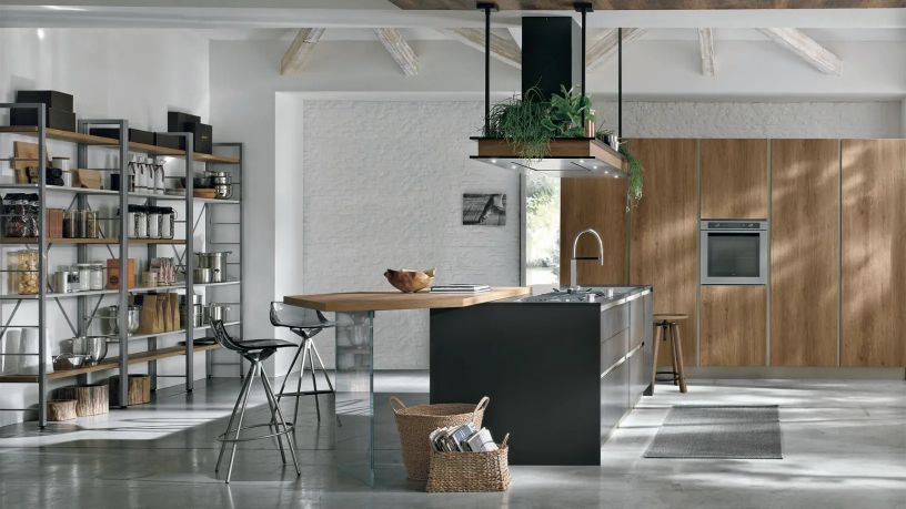 cucine stosa con isola centrale