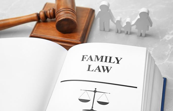 Family Law Book and Gavel — Louisville, KY — Connelly Kaercher Law Offices