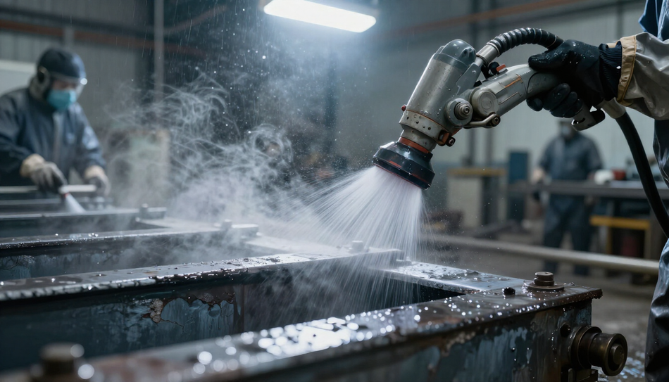 Dustless Media Blasting