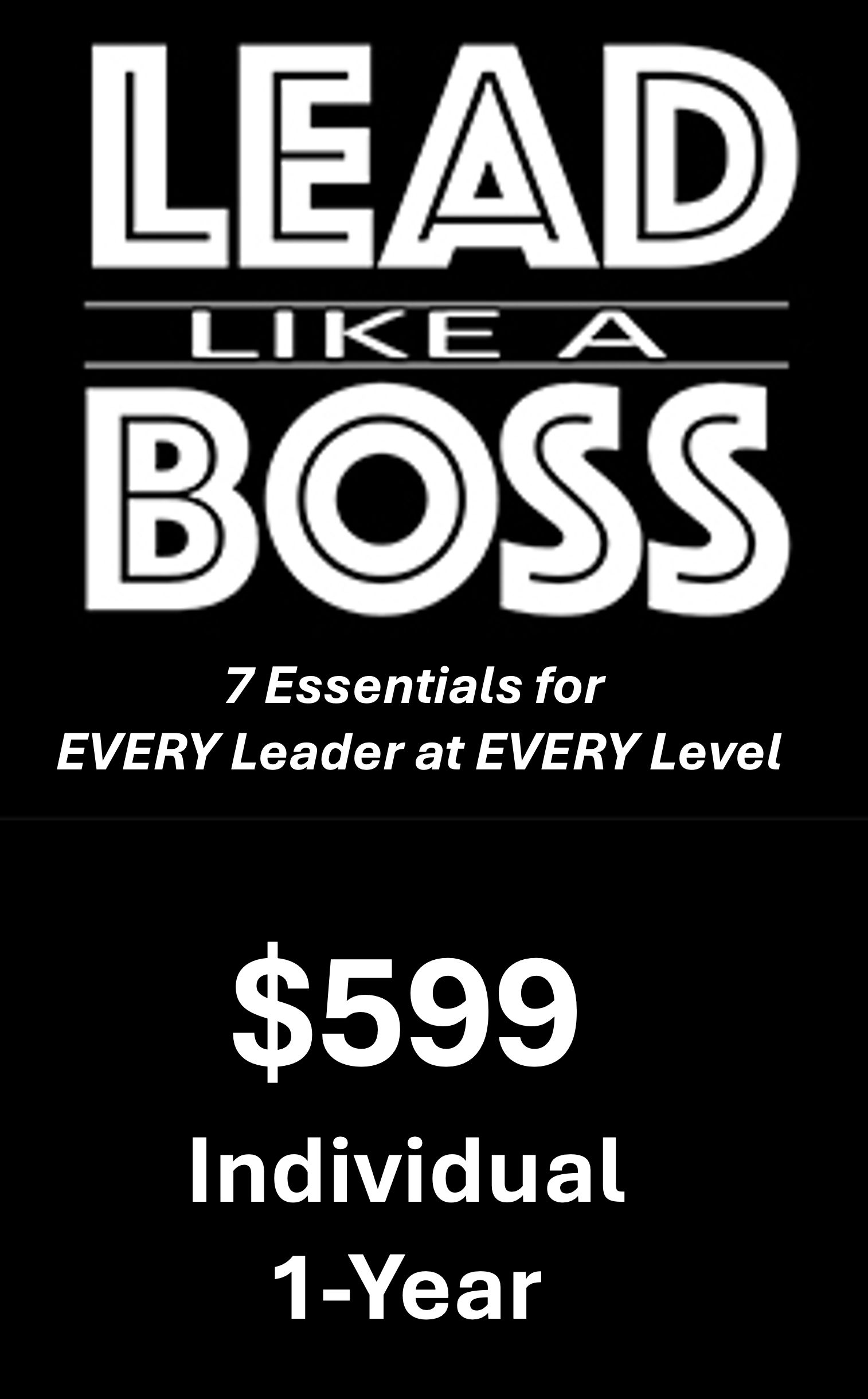 A black and white sign that says lead like a boss