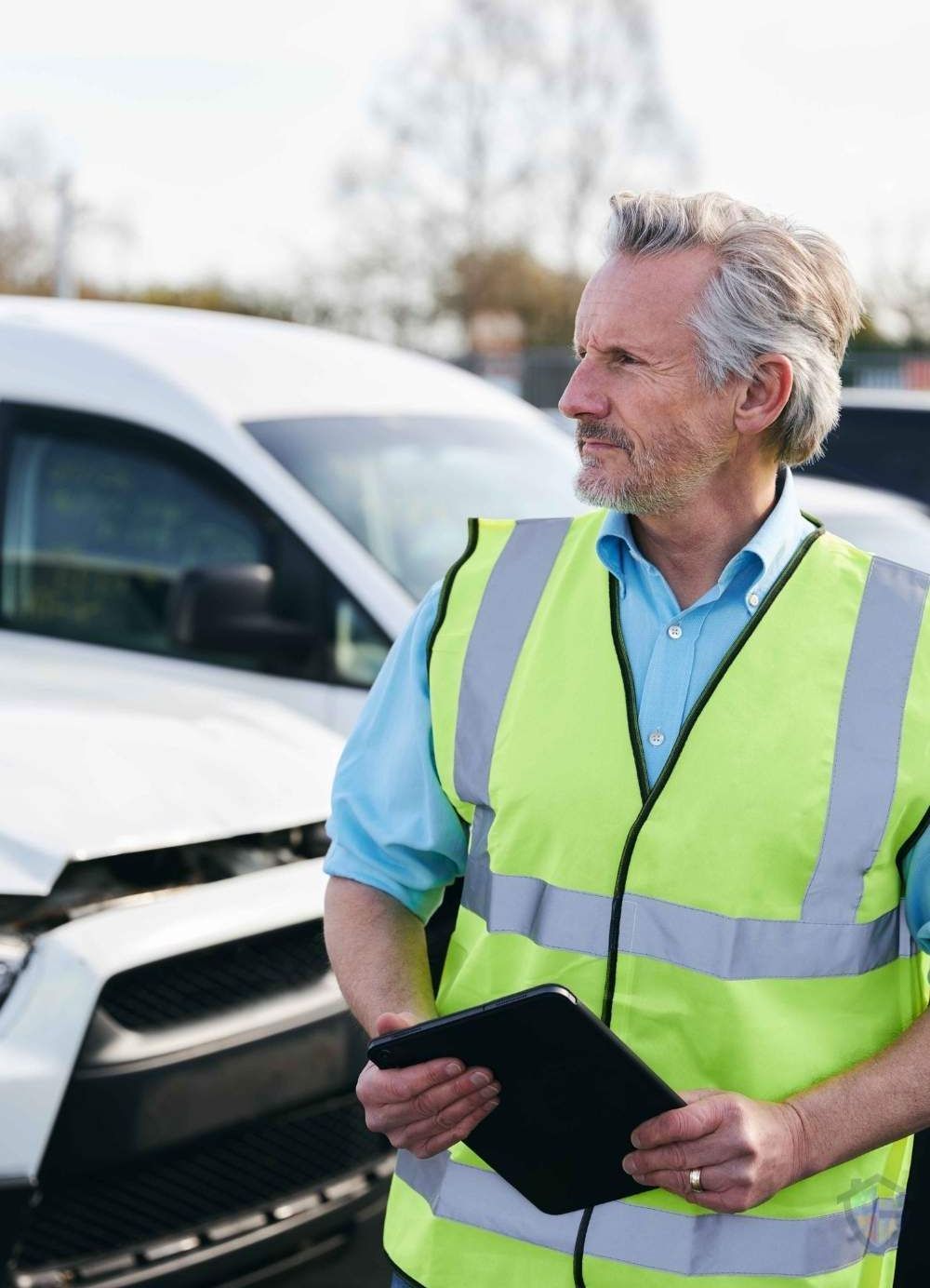 Miami adjuster conducting inspection for insurance claim.