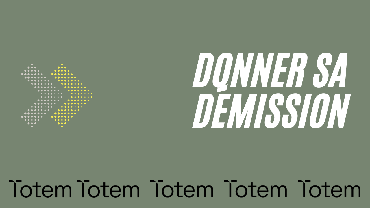 Donner sa démission