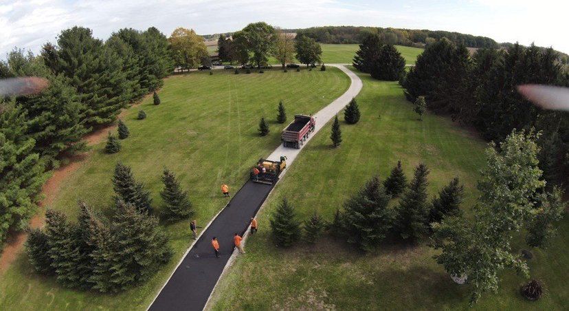 Aerial View Asphalt - Cottage Grove, WI - Perla Asphalt Maintenance & Sealcoating