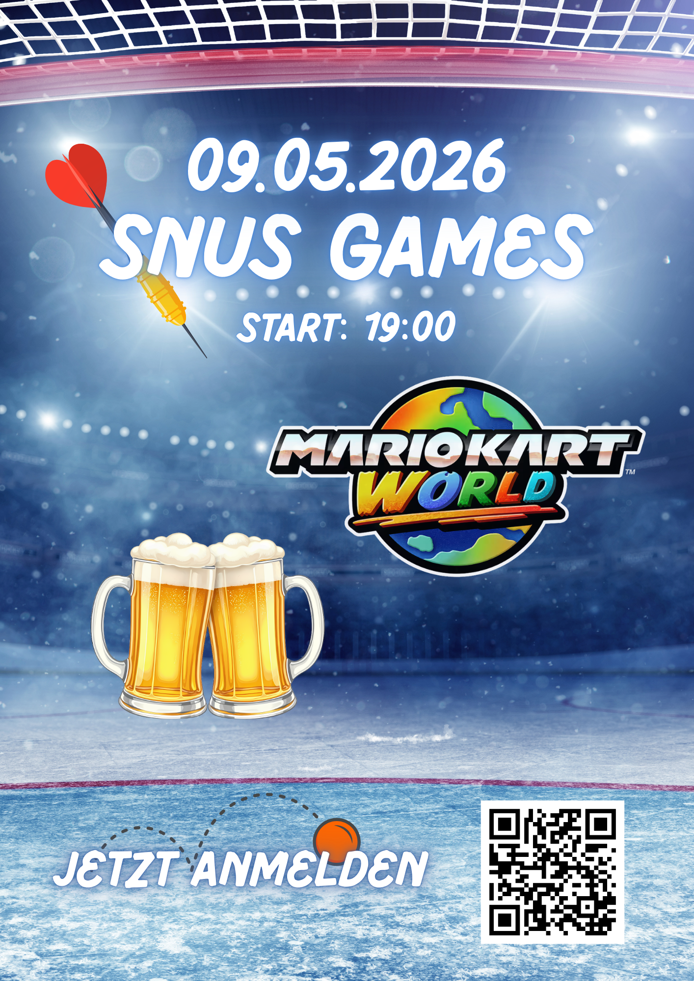 Ein digitales Veranstaltungsplakat für