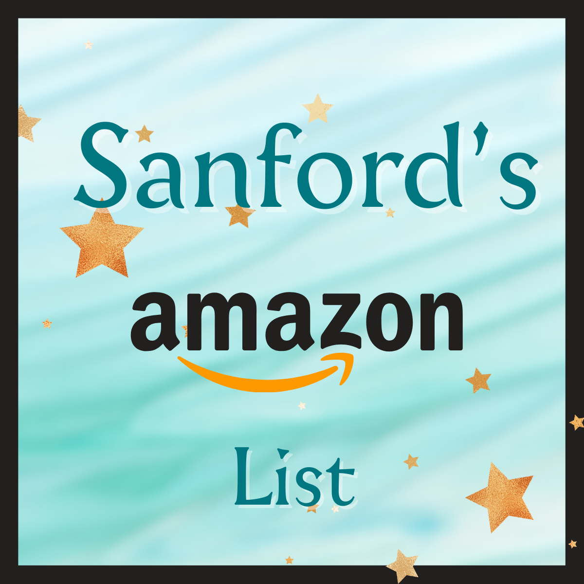 A sign that says sanford 's amazon list on it