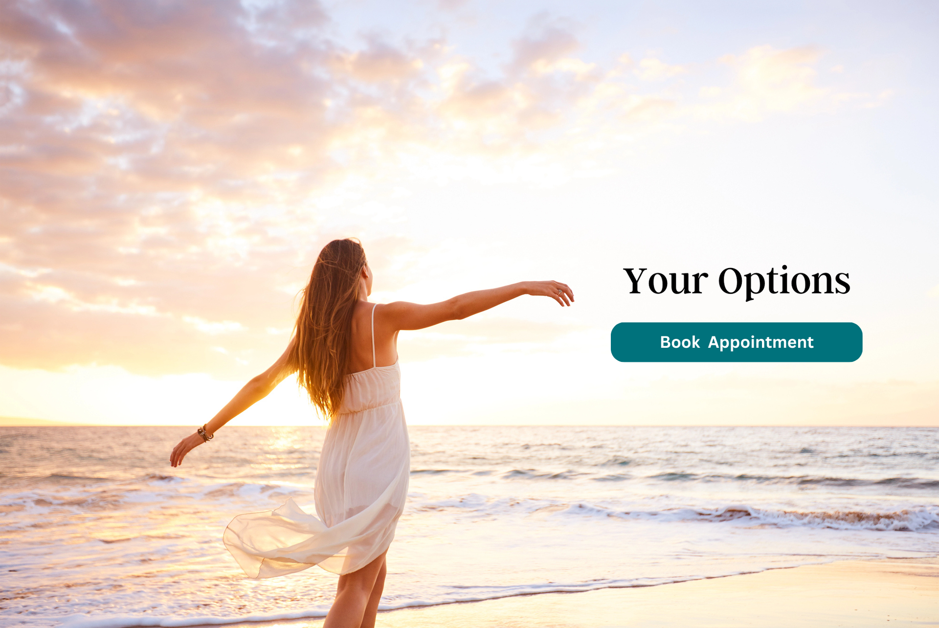 Open Arms Pregnancy Clinic options page banner