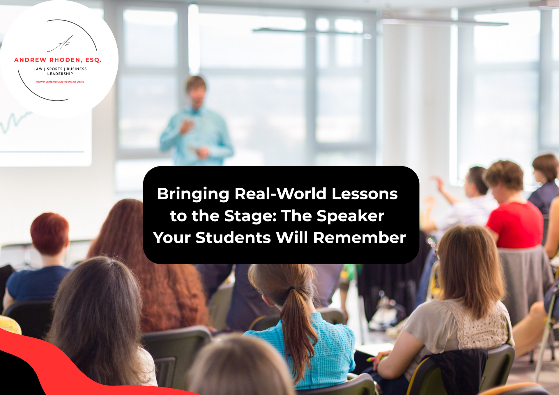 College speaker inspiring students