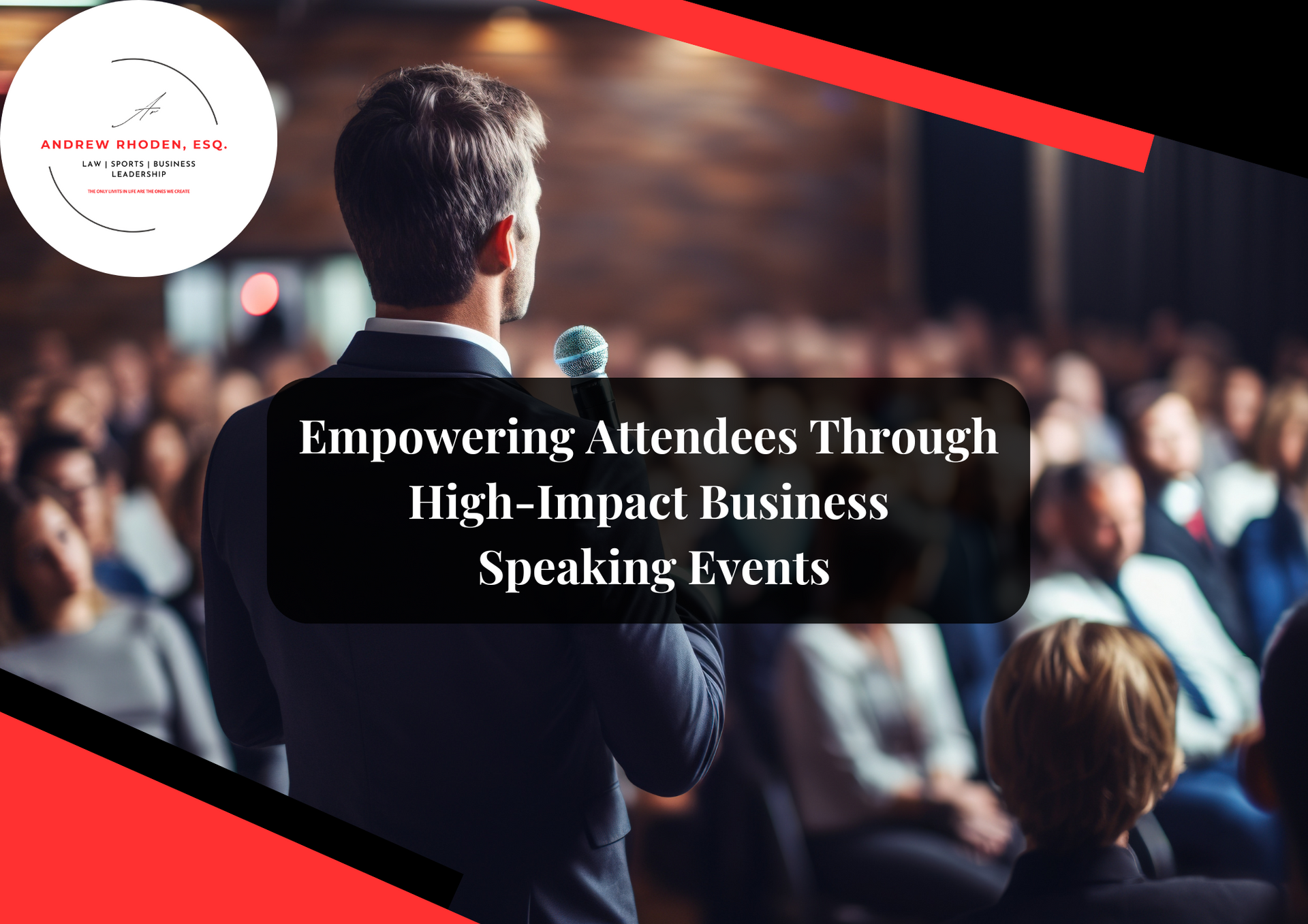 Business speaking event for networking and growth.