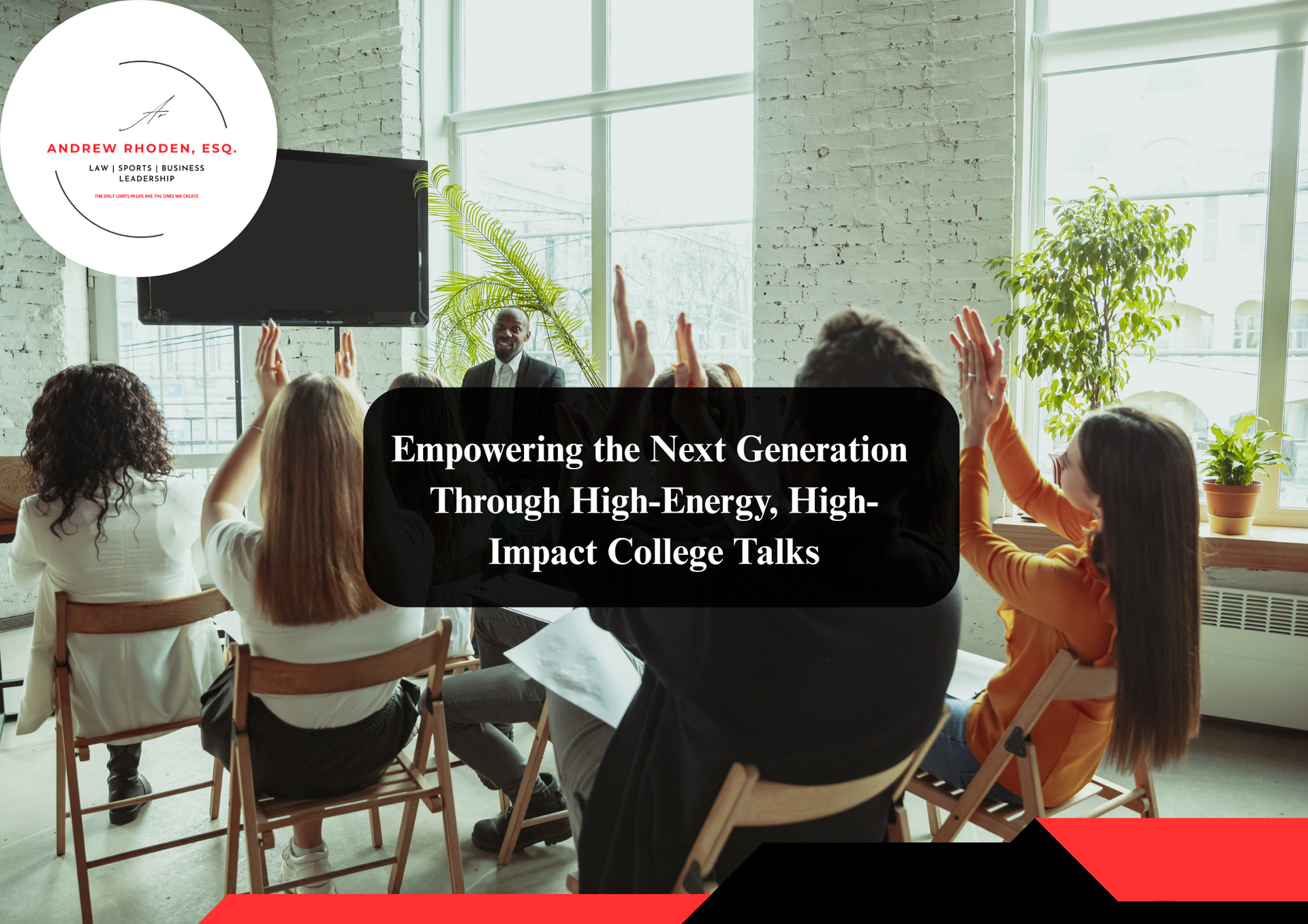 Guest college speaker addressing university students